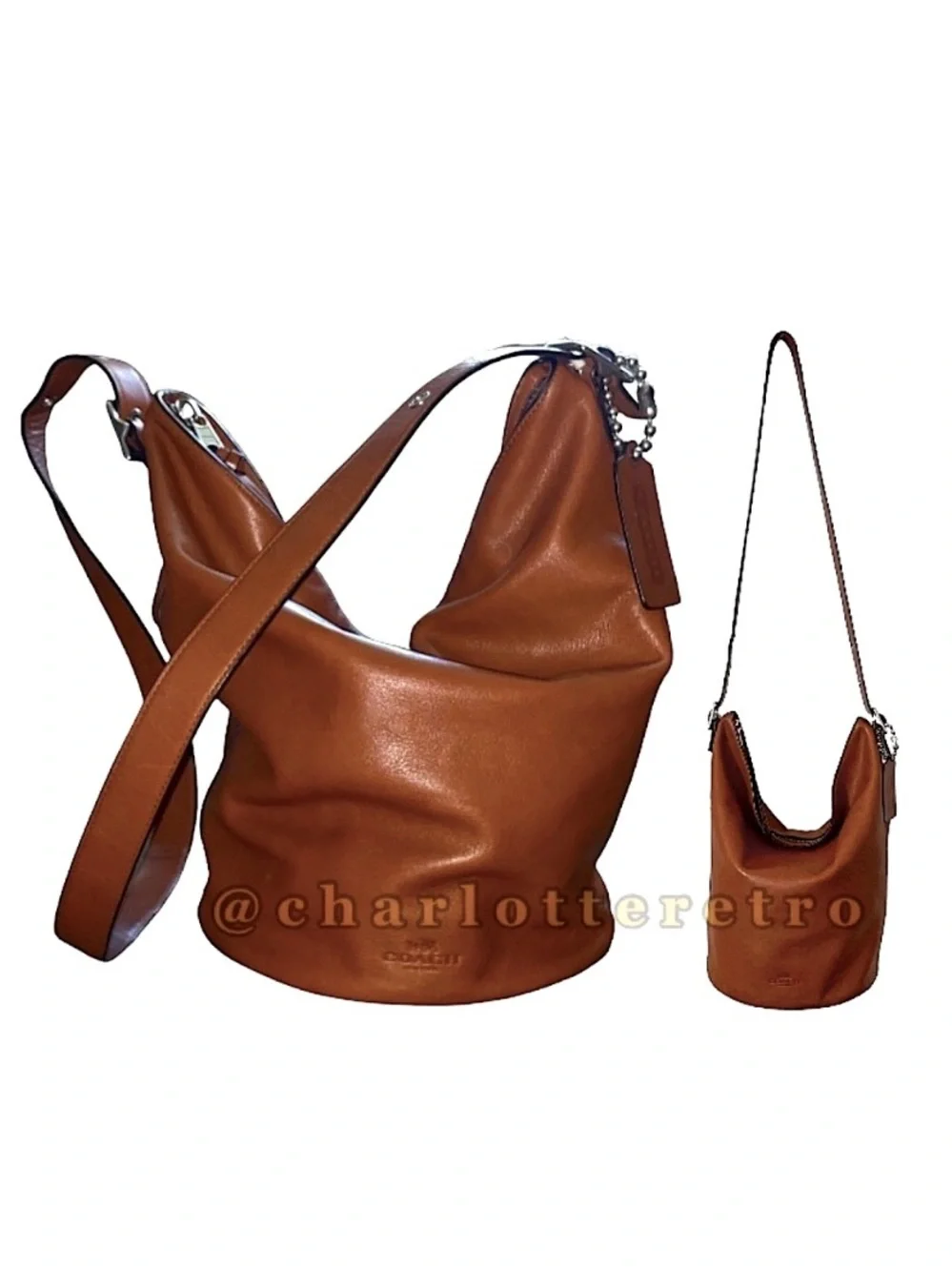 vtg COACH Bleecker Leather Bucket Bag • 32282
